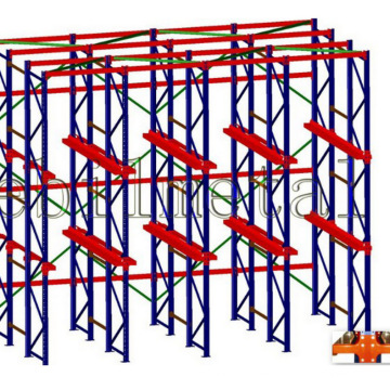 Warehouse Pallet Racking High Density Fifo Steel Metal Drive in Rack with CE Certificate